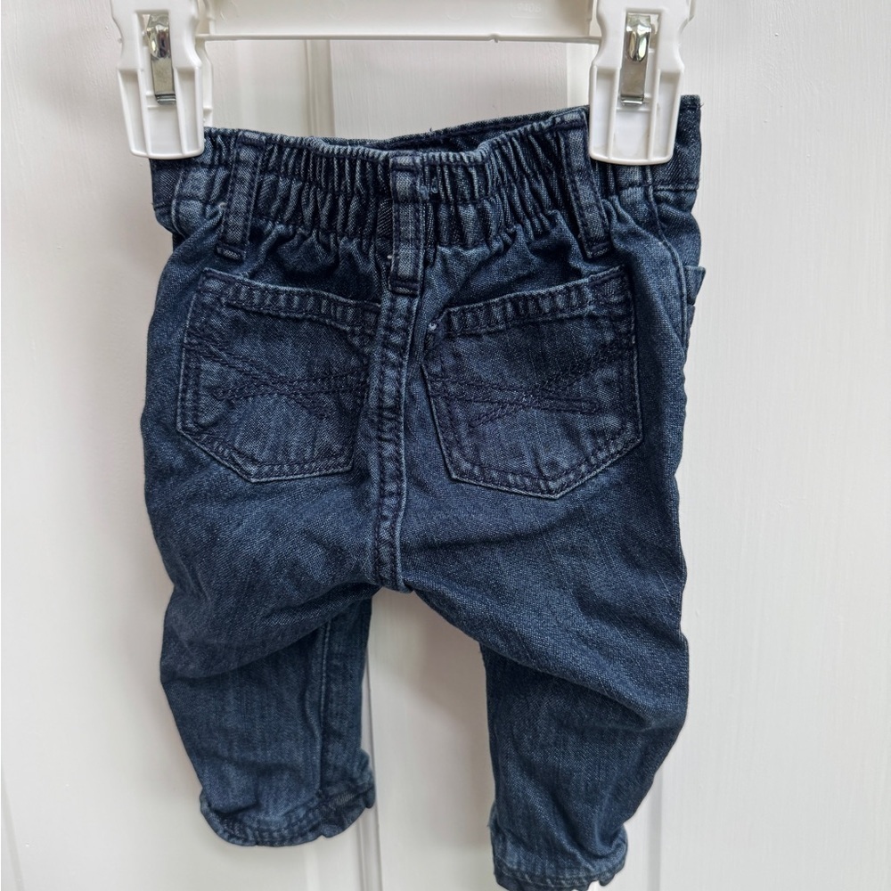 NWOT Baby Gap 3-6M Girls Denim Jeans Pants - Picture 4 of 5